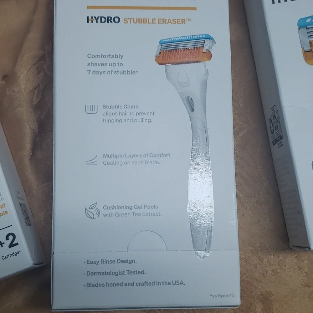 3 brand new Schick Hydro Stubble eraser razors